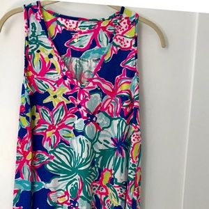 Blythe V-Neck Swing Dress in Casa Azul - NWT